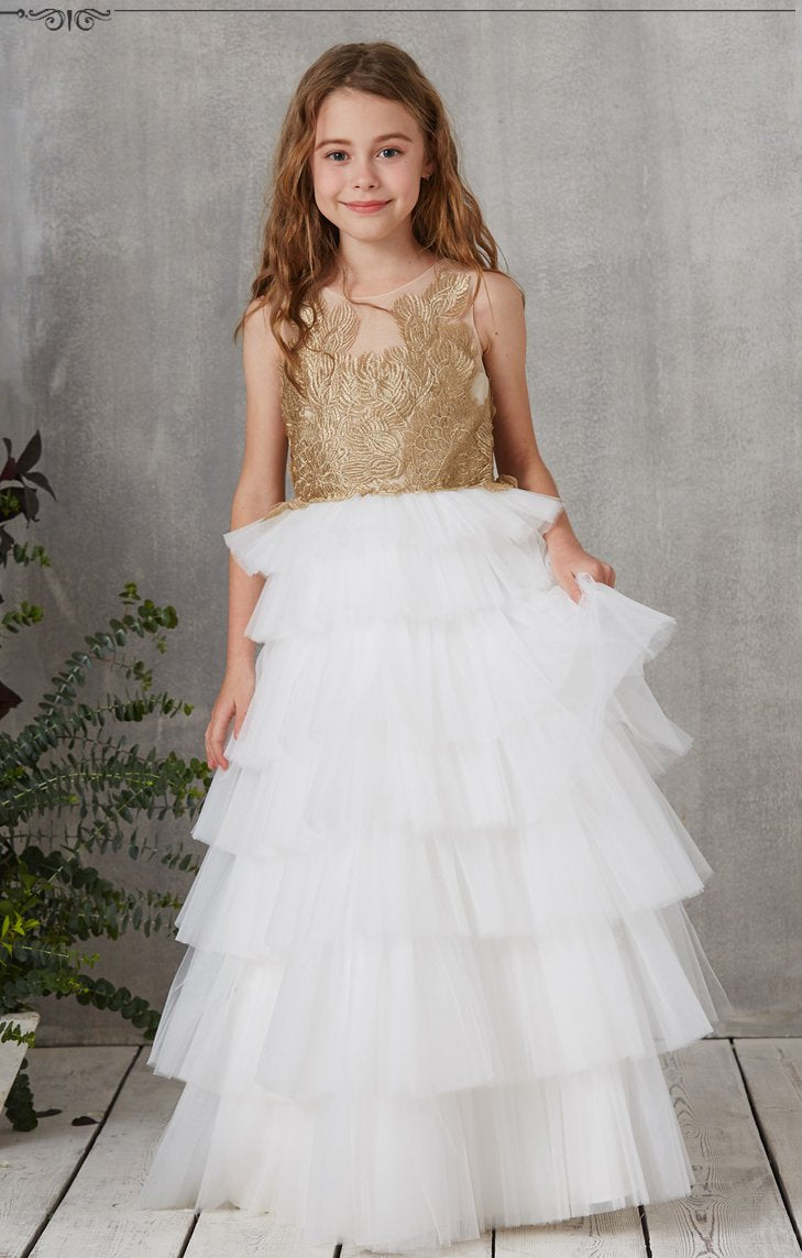 Layered Princess Kids Prom Dress FGD324