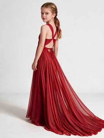 Kids Girls Inspired Celebrity Red Carpet Prom Dress FGD235