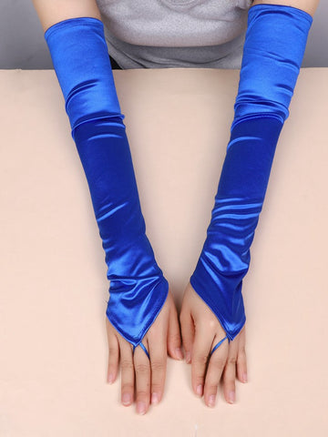 Long-style Finger-tied Satin Gloves GLA017