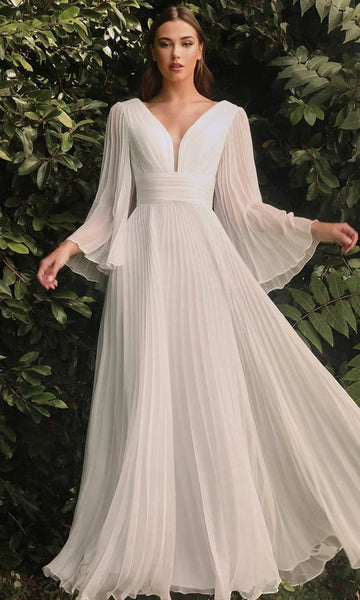 White Burgundy Long Sleeve Boho Evening Dress After Party PXH021