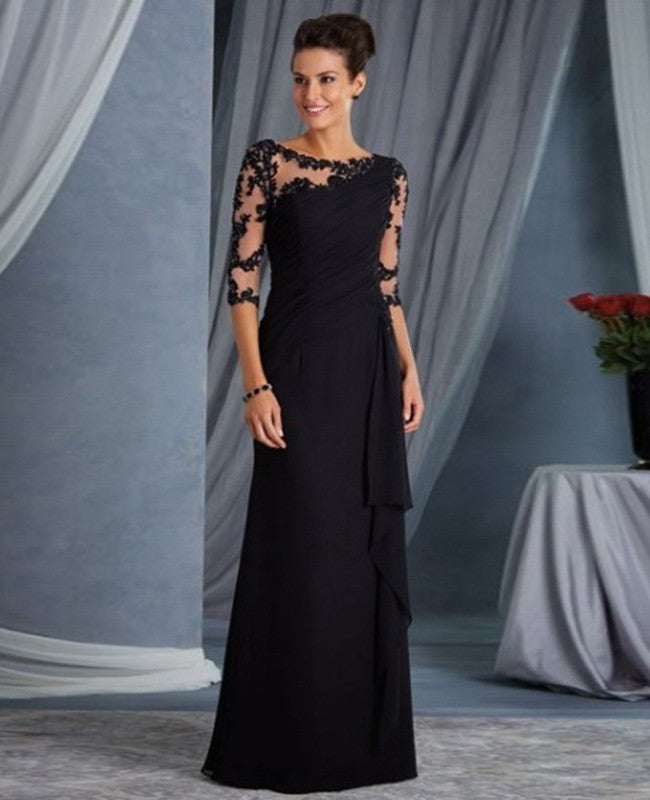 Burgundy Long Sleeve Bridesmaid Formal Dress PXH022