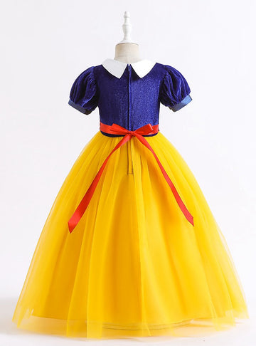 Cute Girls Princess Party Gowns Snow White Costume TXH095