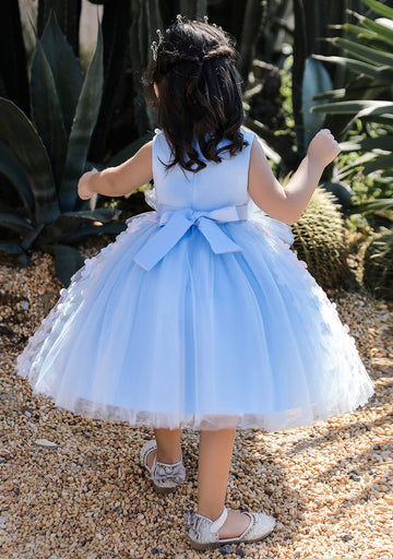Kiddie TuTu Light Blue Toddler Party Dress 4-8 Years TXH105