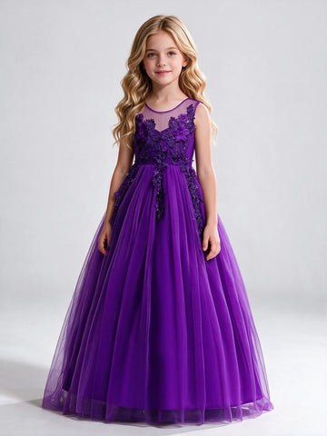 Princess Kids Prom Dress 4-14Years TXH132