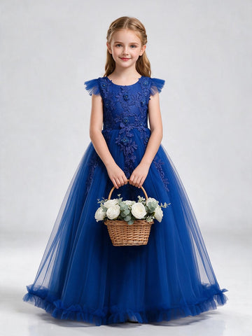 Princess Kids Girl Pageant Dress 4-14 Years TXH136
