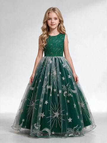 Princess Girls Prom Dress 4-14Years TXH138