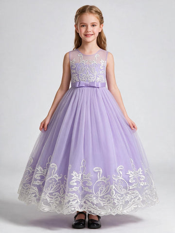 Lace Kiddie Girl Party Dress 3-12 Years TXH141