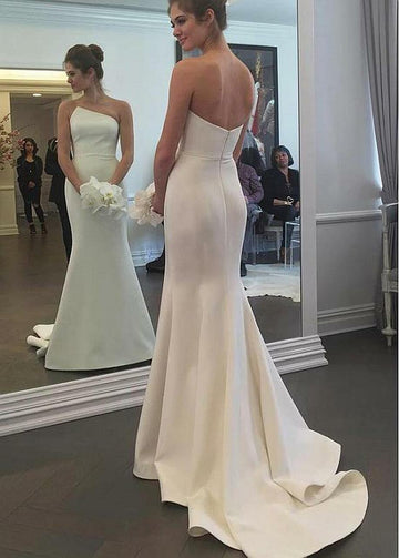 Mermaid Satin Wedding Dress BWD326