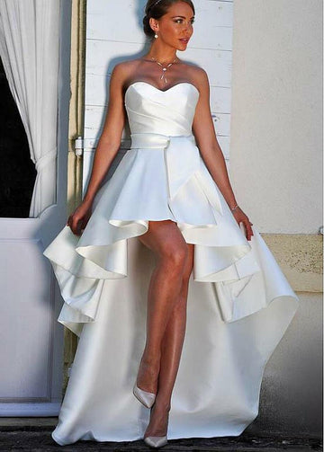 Sweetheart High Low Wedding Dress BWD332
