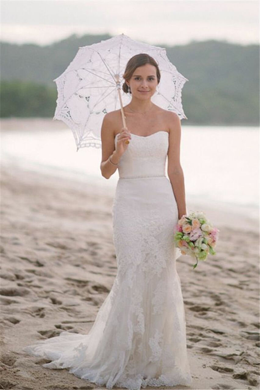 Beach Lace Mermaid Wedding Dress BWD342