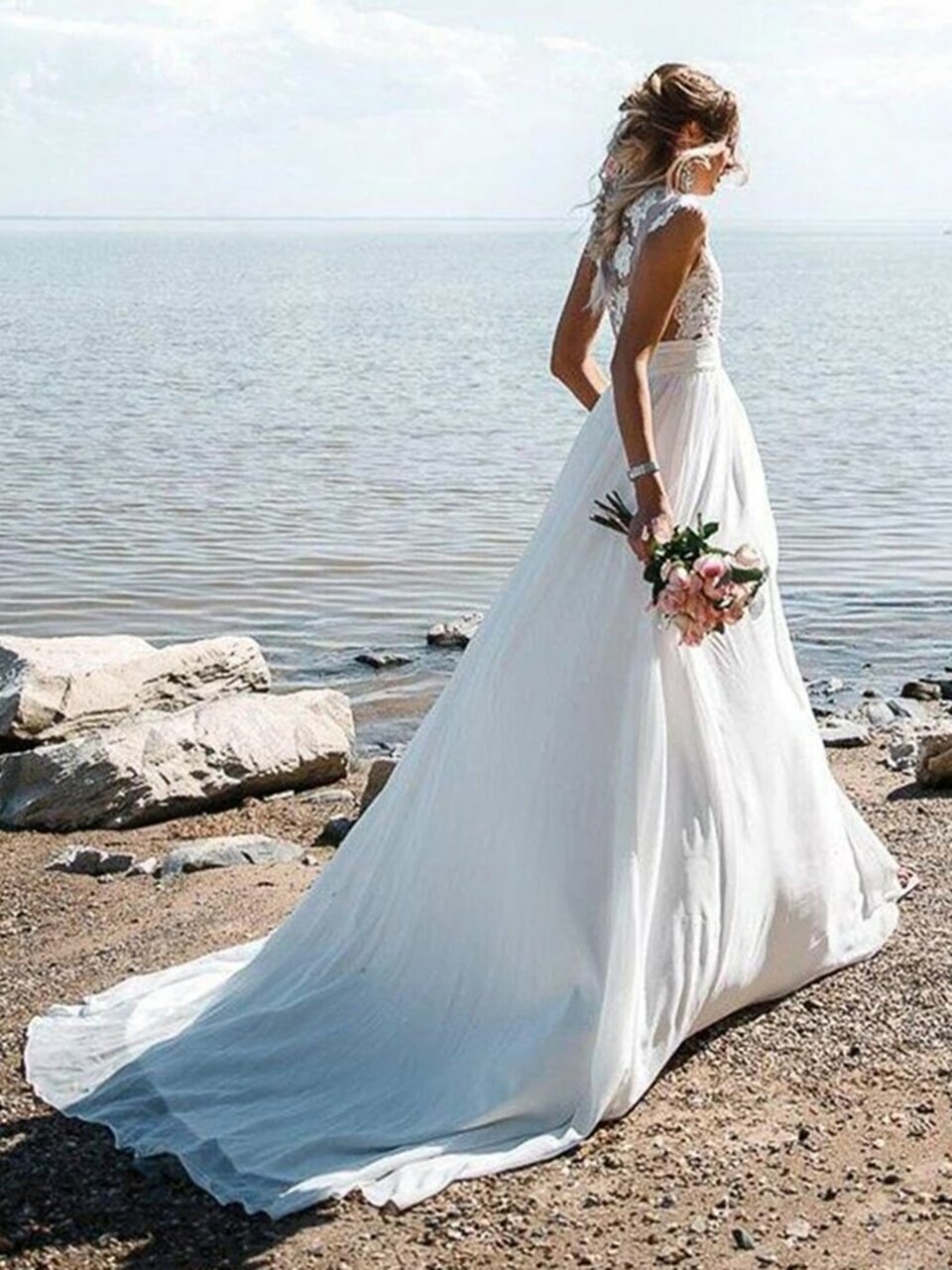 Beach Wedding Dress BWD348