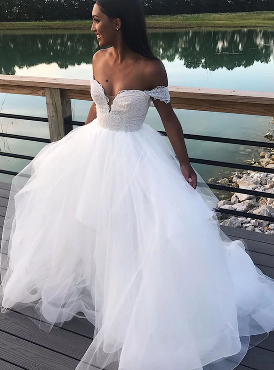 Off The Shoulder Wedding Dress BWD367