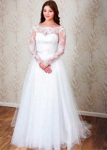 Long Sleeve Wedding Dress BWD380