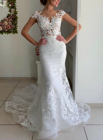 Lace Mermaid Wedding Dress BWD383