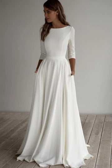 Long Sleeve Wedding Dress BWD391