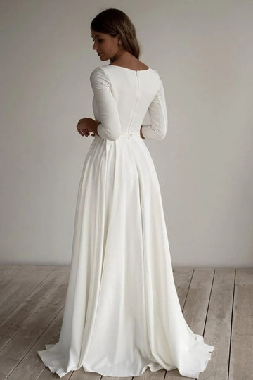 Long Sleeve Wedding Dress BWD391