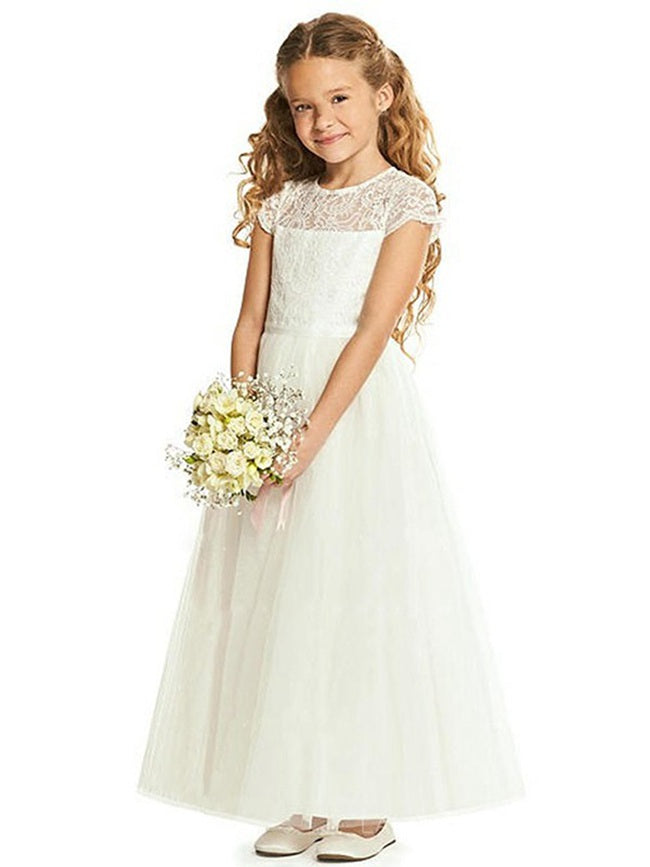 Cap Sleeve Flower Girl Dress ACH078