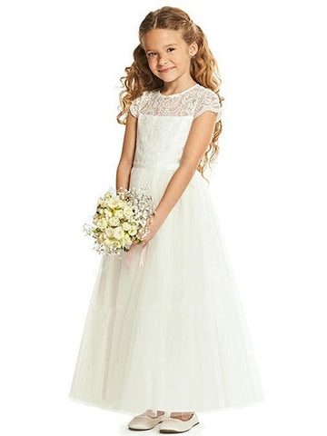 Cap Sleeve Flower Girl Dress ACH078