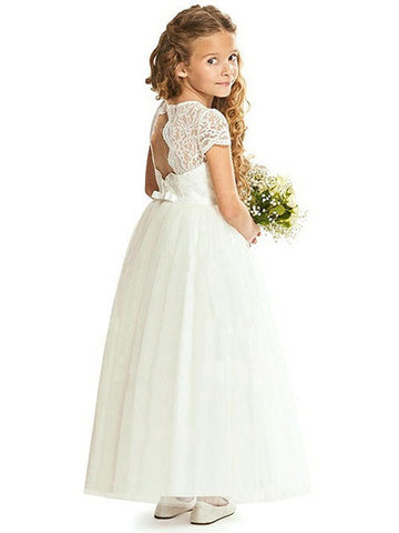 Cap Sleeve Flower Girl Dress ACH078