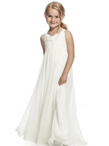 Long Chiffon Flower Girl Dress ACH082