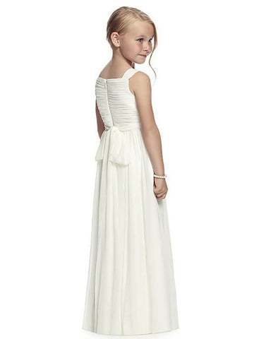 Long Chiffon Flower Girl Dress ACH082