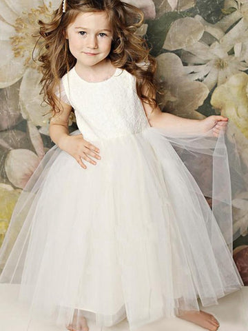 Cap Sleeve Flower Girl Dress ACH083