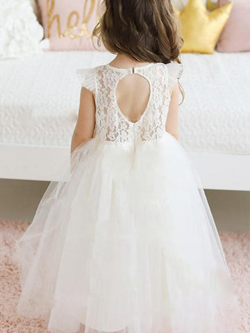 Cap Sleeve Flower Girl Dress ACH083