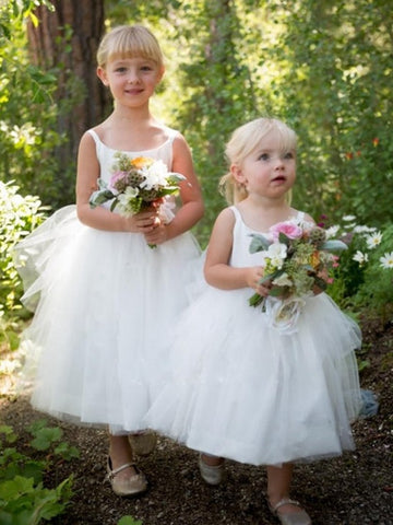 Tea-Length Flower Girl Dress ACH084