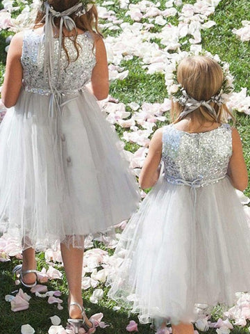 Short Sequins Flower Girl Dress ACH089
