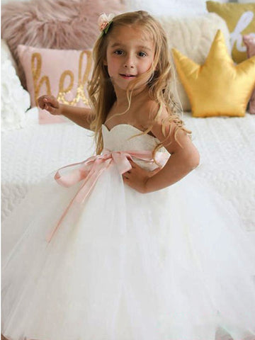 Sweetheart Ankle-Length Flower Girl Dress ACH092