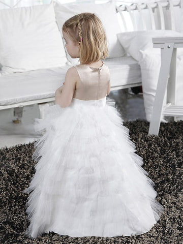 Ruffles Tulle Flower Girl Dress ACH101