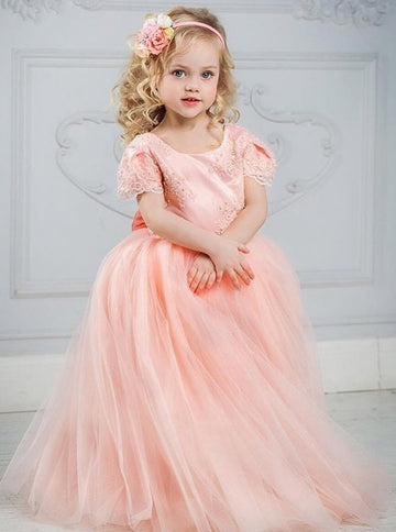 Pink Tulle Toddler Flower Girl Dress ACH124
