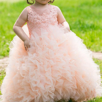 Ball Gown Pink Toddler Girl Dress 1-4 Years ACH143