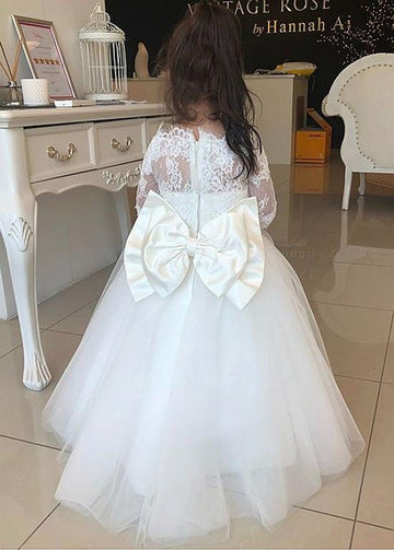 Long Sleeves Ball Gown First Communion Dress ACH186