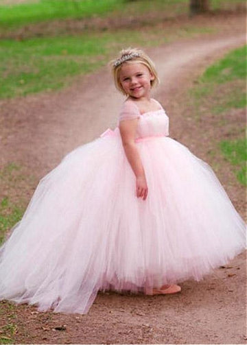 Pink Toddler Ball Gown Flower Girl Dress ACH198