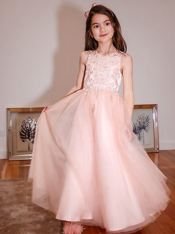 Pink Princess Kids Prom Dress ACH217