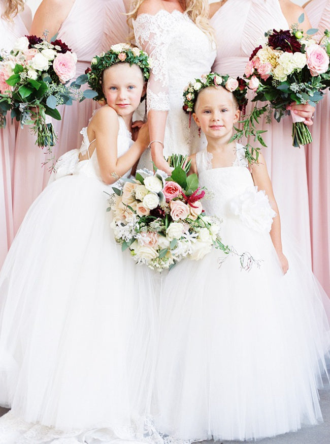 Tulle Ball Gown Flower Girl Dress ACH235