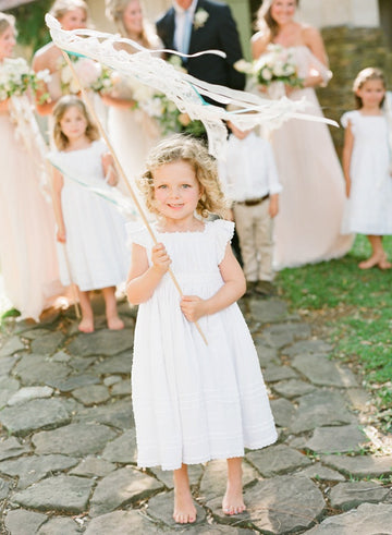 White Toddler Flower Girl Dress 1-5 Years ACH237