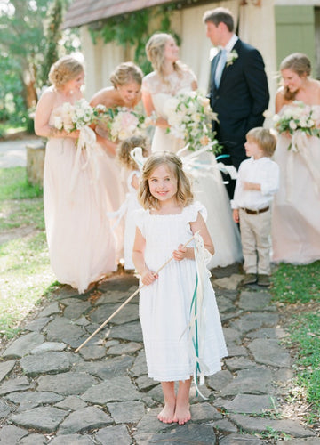 White Toddler Flower Girl Dress 1-5 Years ACH237