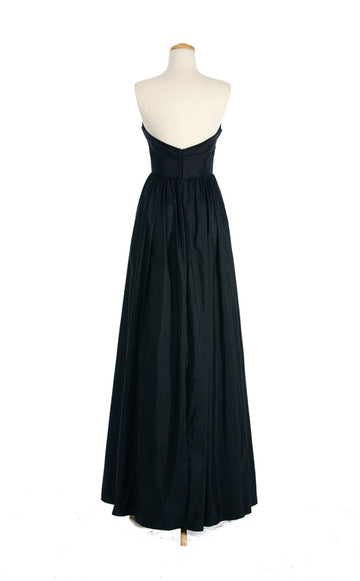 Taffeta A Line/Princess Sweetheart Black Bridesmaid Dress(BSD009)