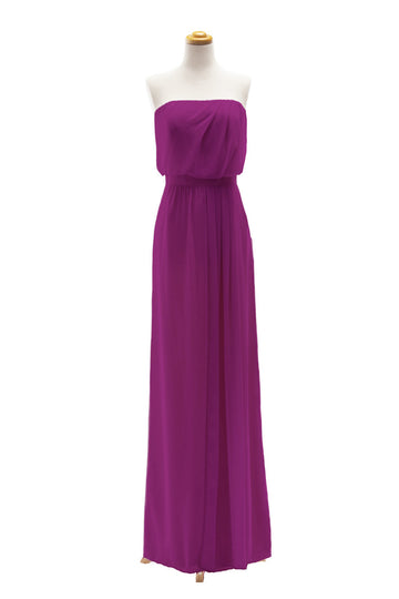 Chiffon A Line/Princess Dark Fuchisa Bridesmaid Dress(BSD012)