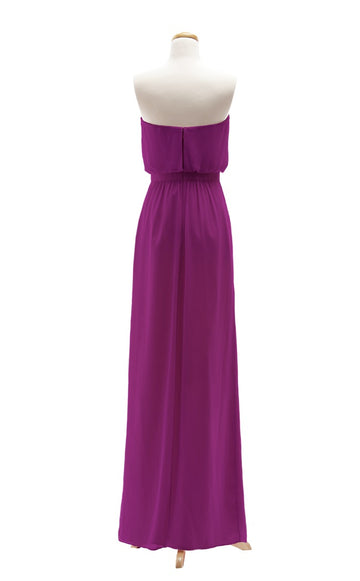 Chiffon A Line/Princess Dark Fuchisa Bridesmaid Dress(BSD012)