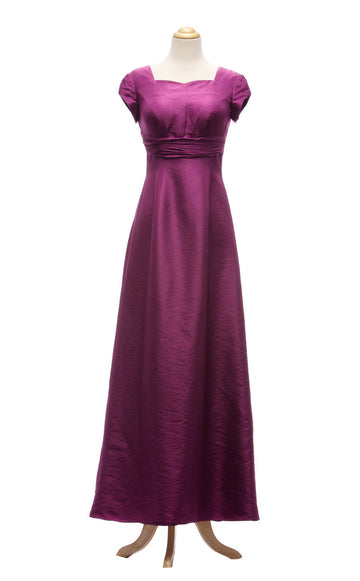 Taffeta A Line/Princess Dark Fuchsia Bridesmaid Dress(BSD017)