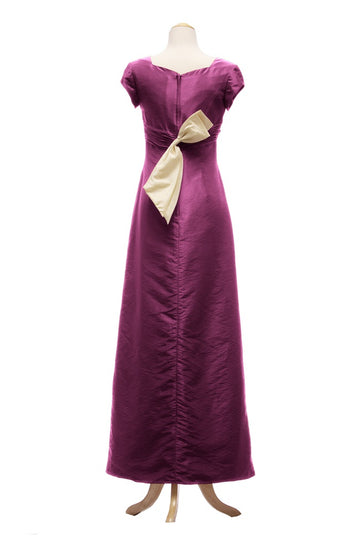 Taffeta A Line/Princess Dark Fuchsia Bridesmaid Dress(BSD017)