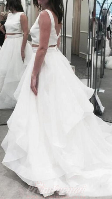Two Piece Tulle Wedding Dress Layer for Brides BWD203