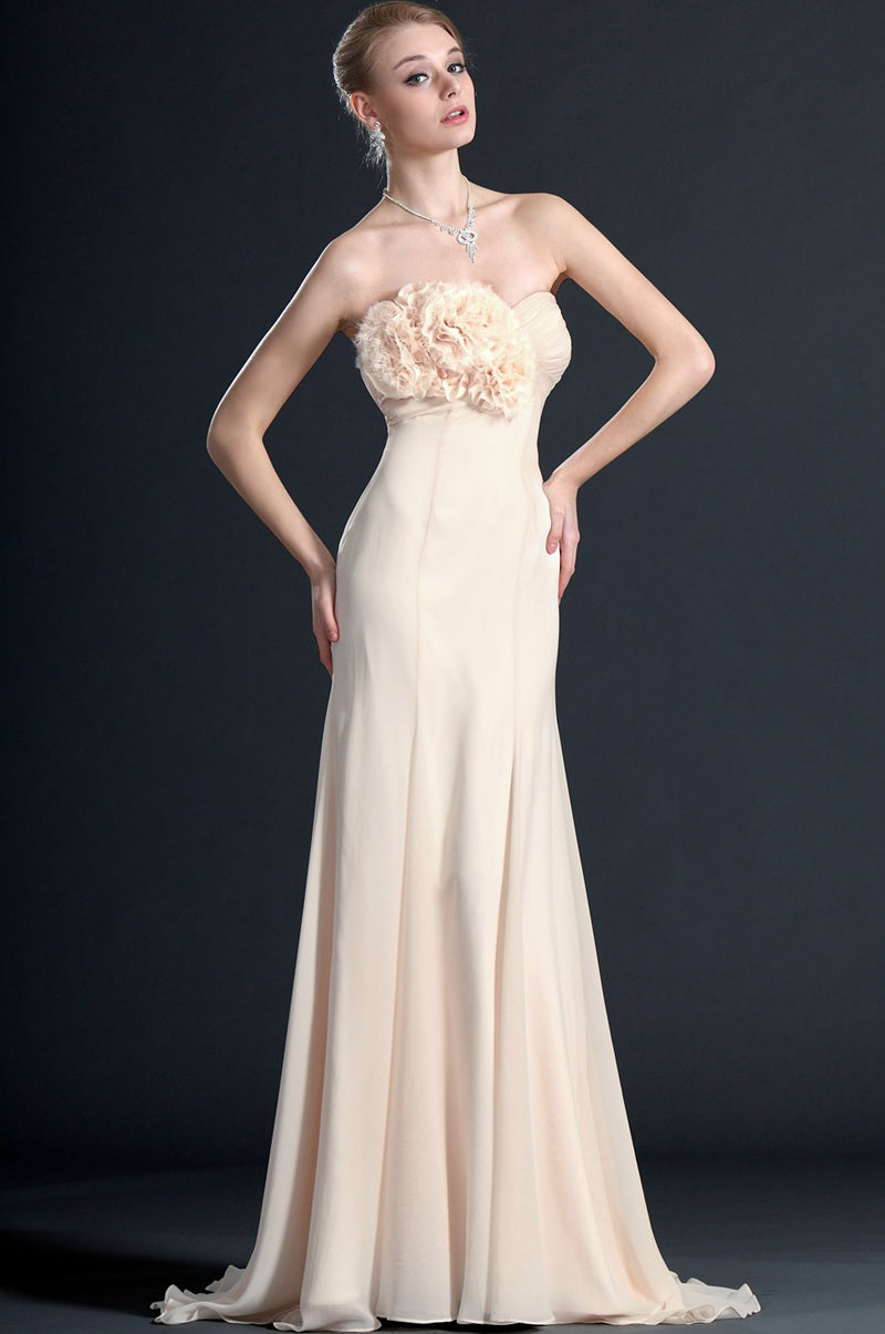 Sexy Seashell Pink Chiffon Trumpet/Mermaid Sweetheart Bridesmaid Dress