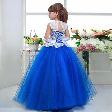 Lace Tulle Ball Gown Girls Prom Dress BDCH0159