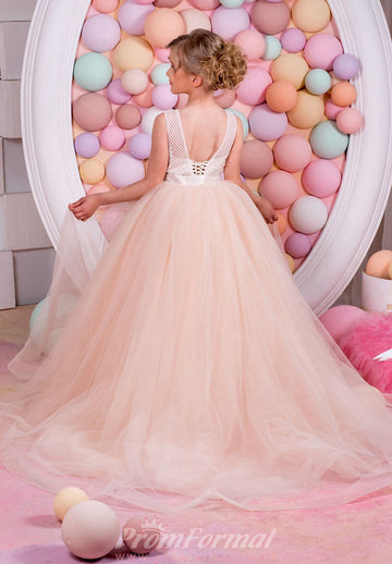 Candy Pink Kids Prom Dress CHK009