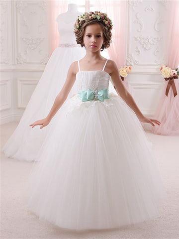 Straps Tulle Toddler Flower Girl Dress CHK147