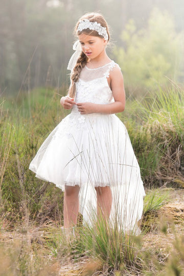 Princess High Low Pageant Kids Girls Formal Dress Communion Dress 3-14 Years CHK179